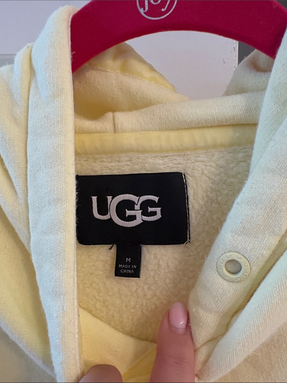 UGG Yellow Hooded Sweatshirt - Picture 3 of 5